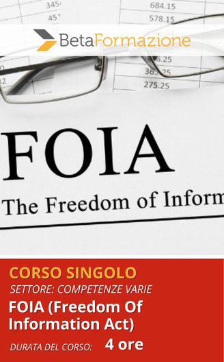 Corso Singolo FOIA