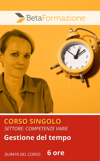 corso singolo Gestione del tempo