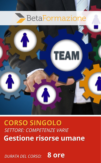corso singolo Gestione risorse umane