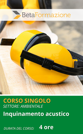 corso singolo Inquinamento acustico
